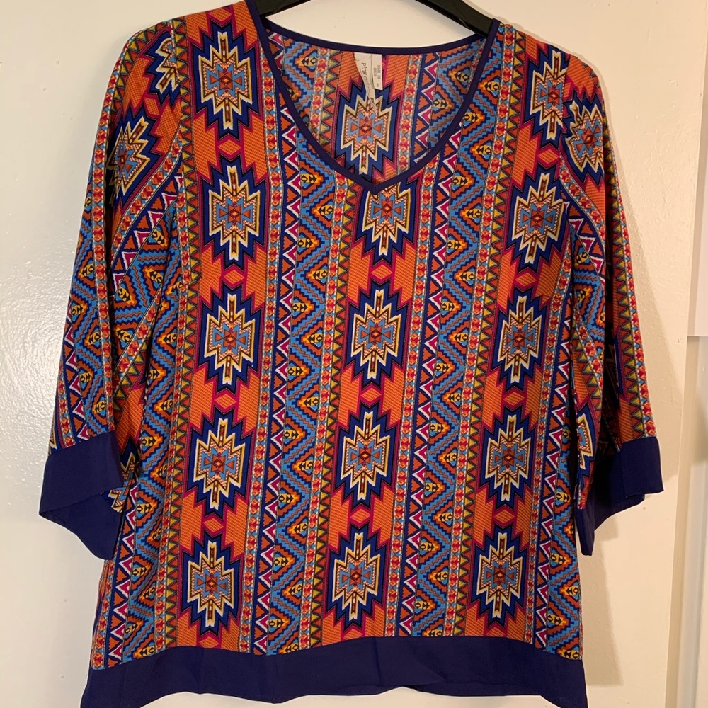 Pink Owl multicolor blouse size S